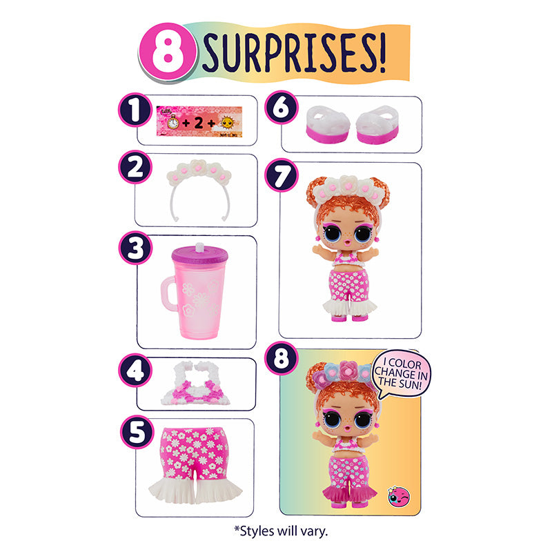 Đồ Chơi LOL SURPRISE Búp Bê Đổi Màu Trong Nắng 589402EUC