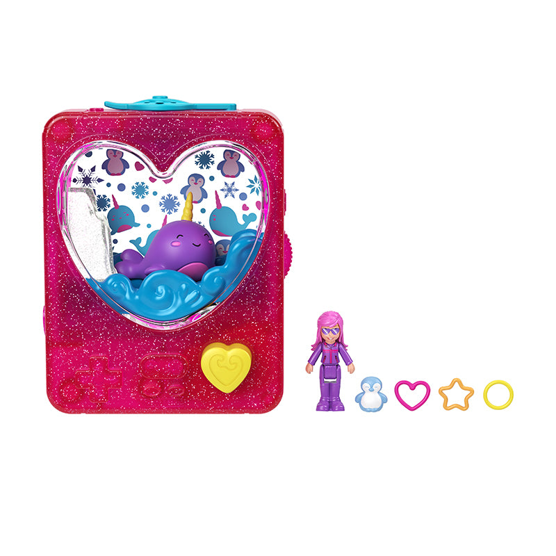 PP Trò chơi bắn vòng nước Đỏ - Kỳ Lân Biển POLLY POCKET GWF48