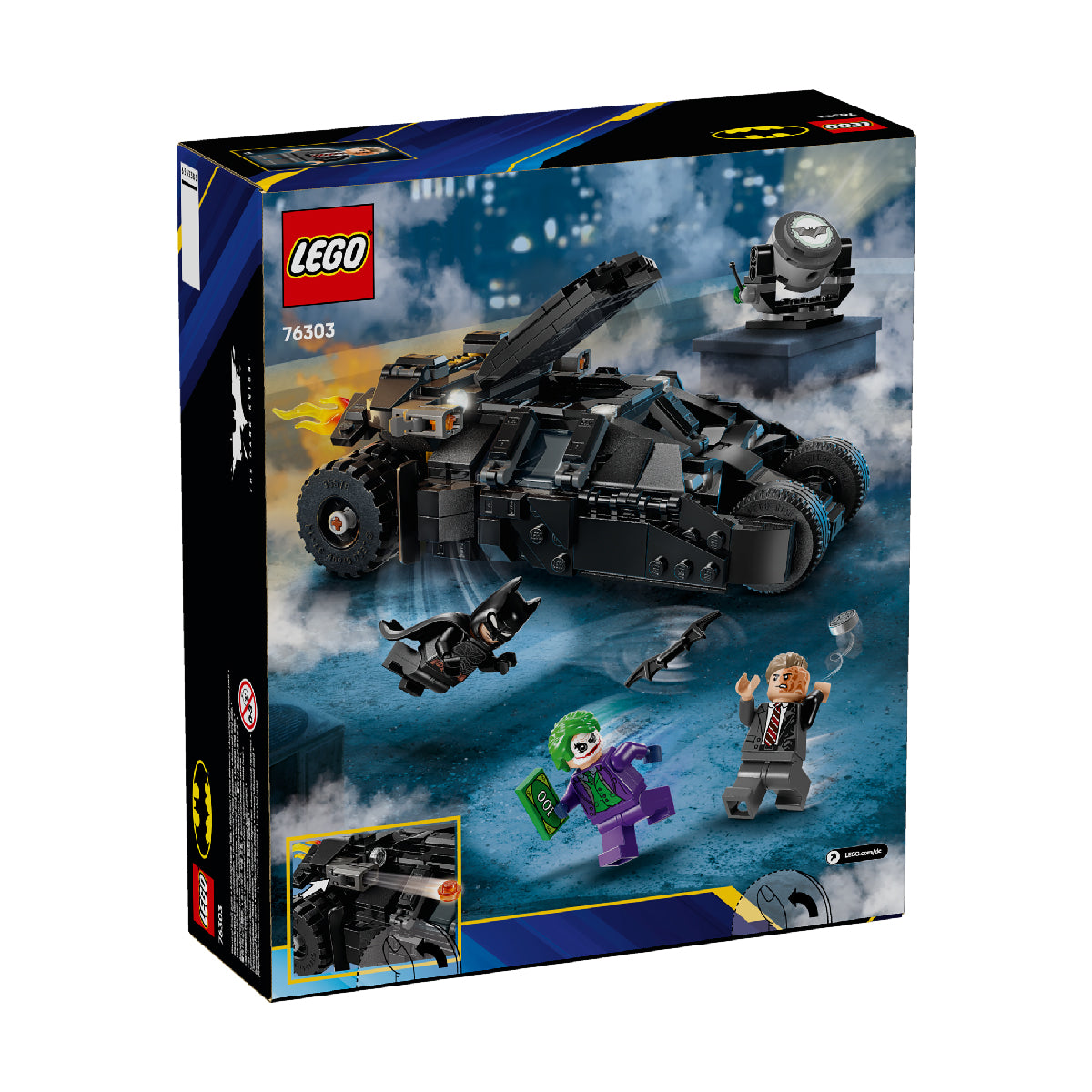 Đồ Chơi Lắp Ráp Batman Tumbler Đấu Với Two-Fac Và Joker LEGO SUPERHEROES 76303