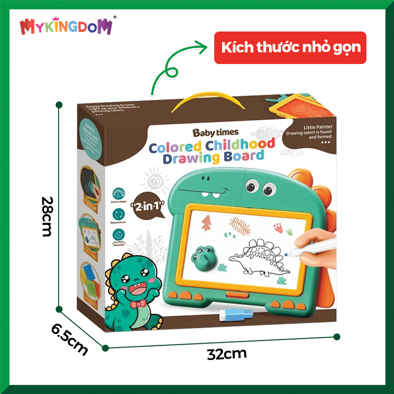 Đồ chơi trẻ em: Bảng vẽ khủng long MT587741 Xanh. GROWN UP MT587741