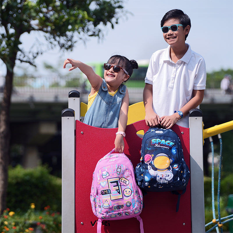 Balo Đi Học, Đi Chơi Easy Go Space Adventure Xanh CLEVER HIPPO BS0114