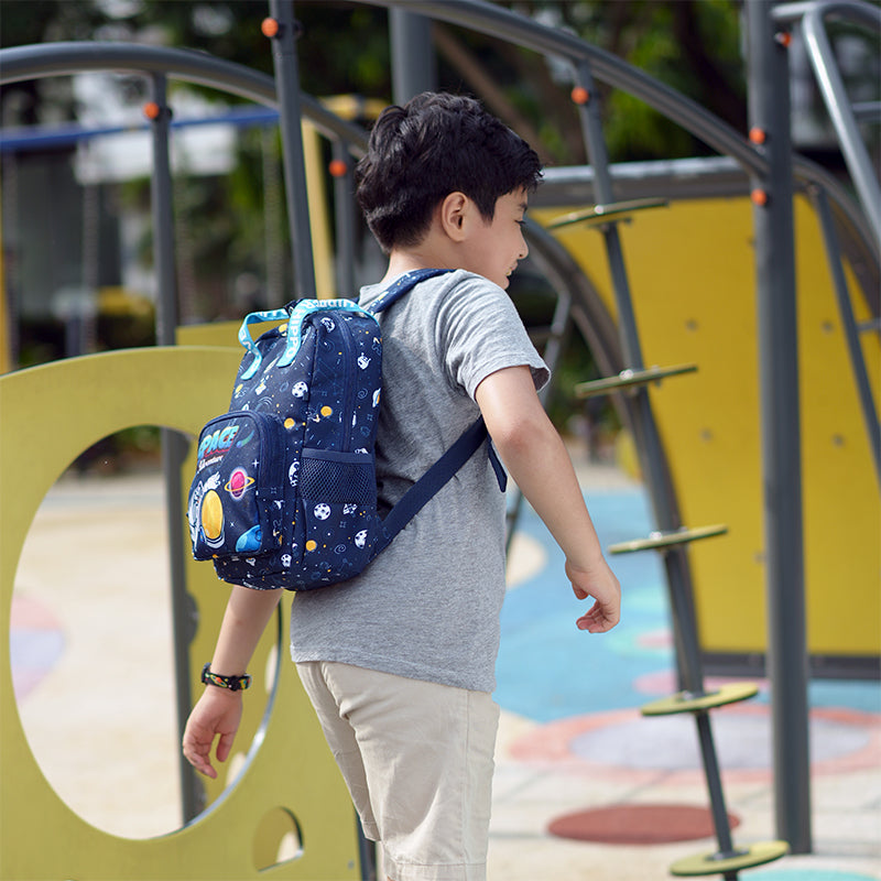 Balo Mẫu Giáo Space Adventure Xanh CLEVER HIPPO BS4108