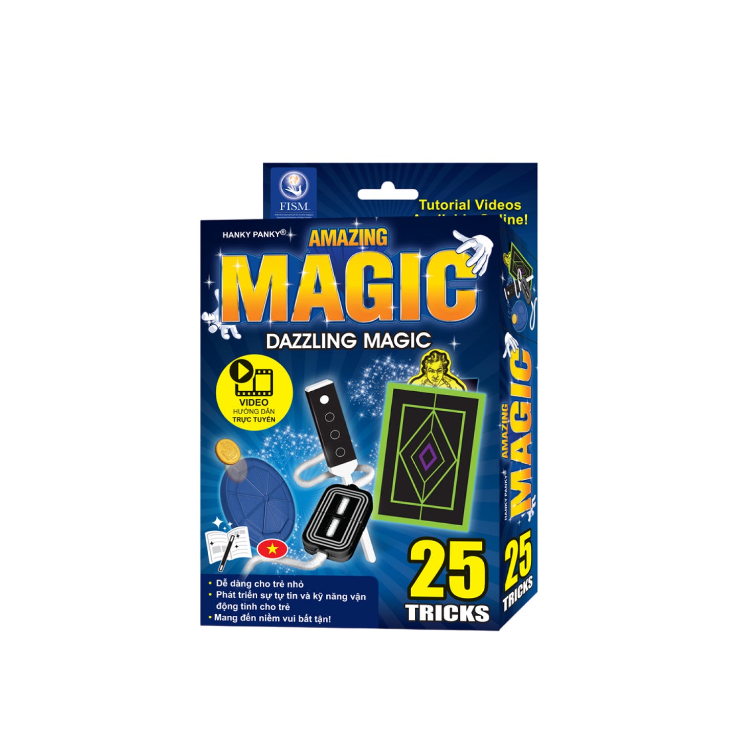 Set of 25 attractive magic tricks with Hanky Panky Magic Banknote HP1540