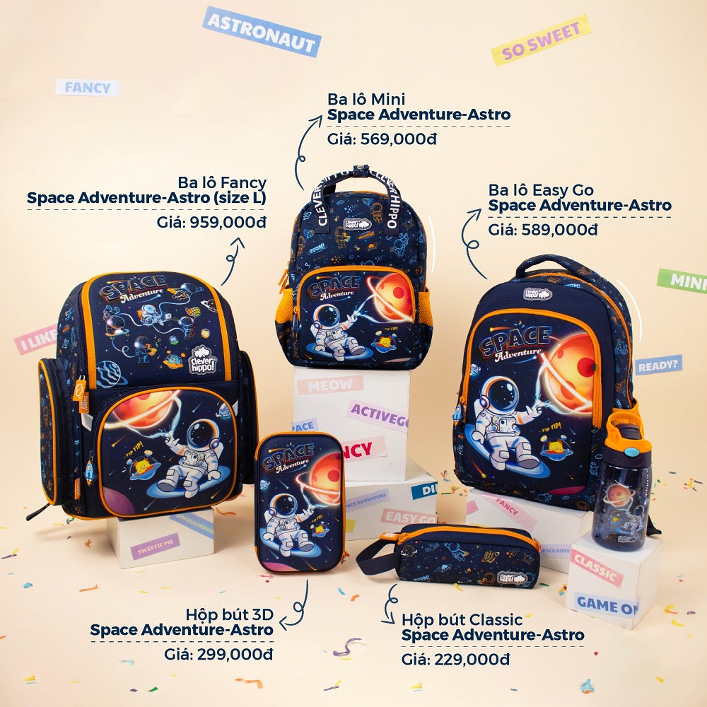 Hộp Bút Classic Space Adventure - Astro CLEVERHIPPO HS0125