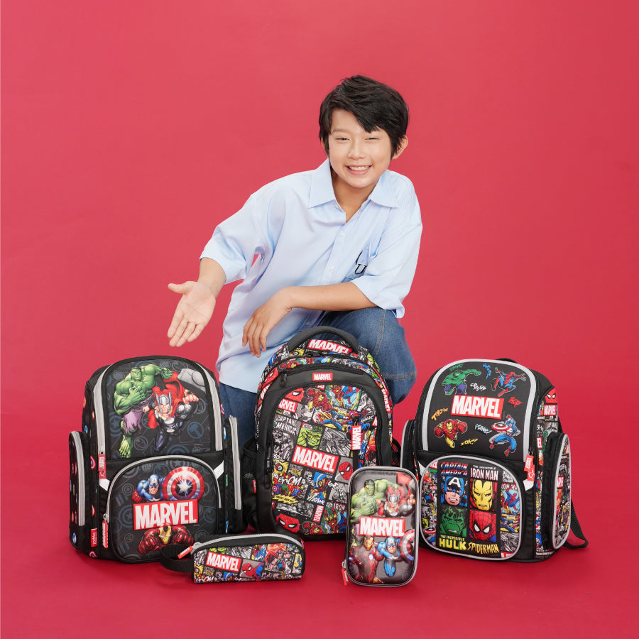Ba lô Fancy Siêu anh hùng Marvel Đen CLEVERHIPPO BLM1230