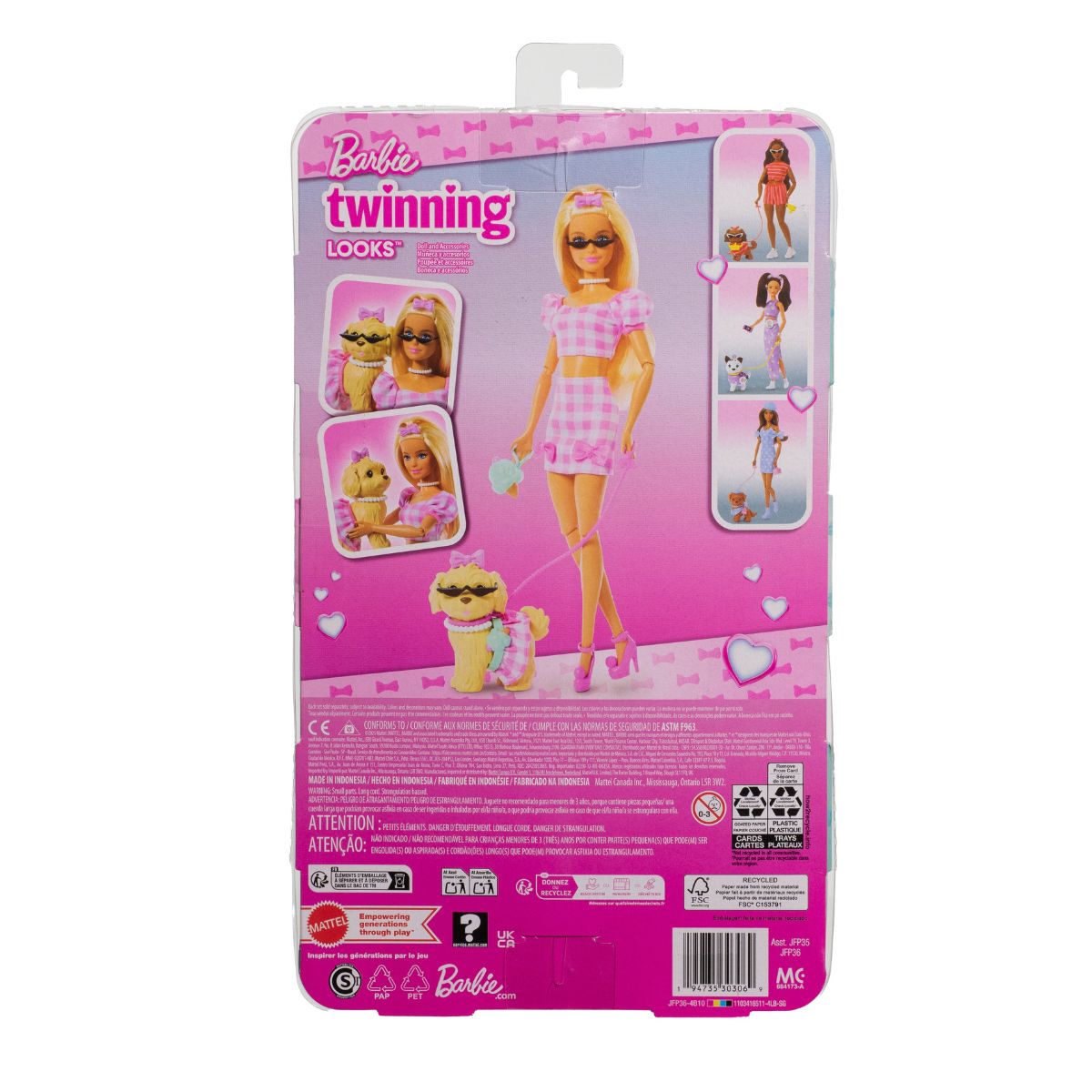 Đồ Chơi Barbie Và Cún Cưng Sành Điệu BARBIE JFP36
