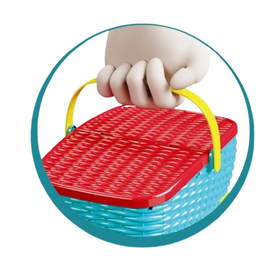 Tropical Fruit Picnic Basket Toy Set