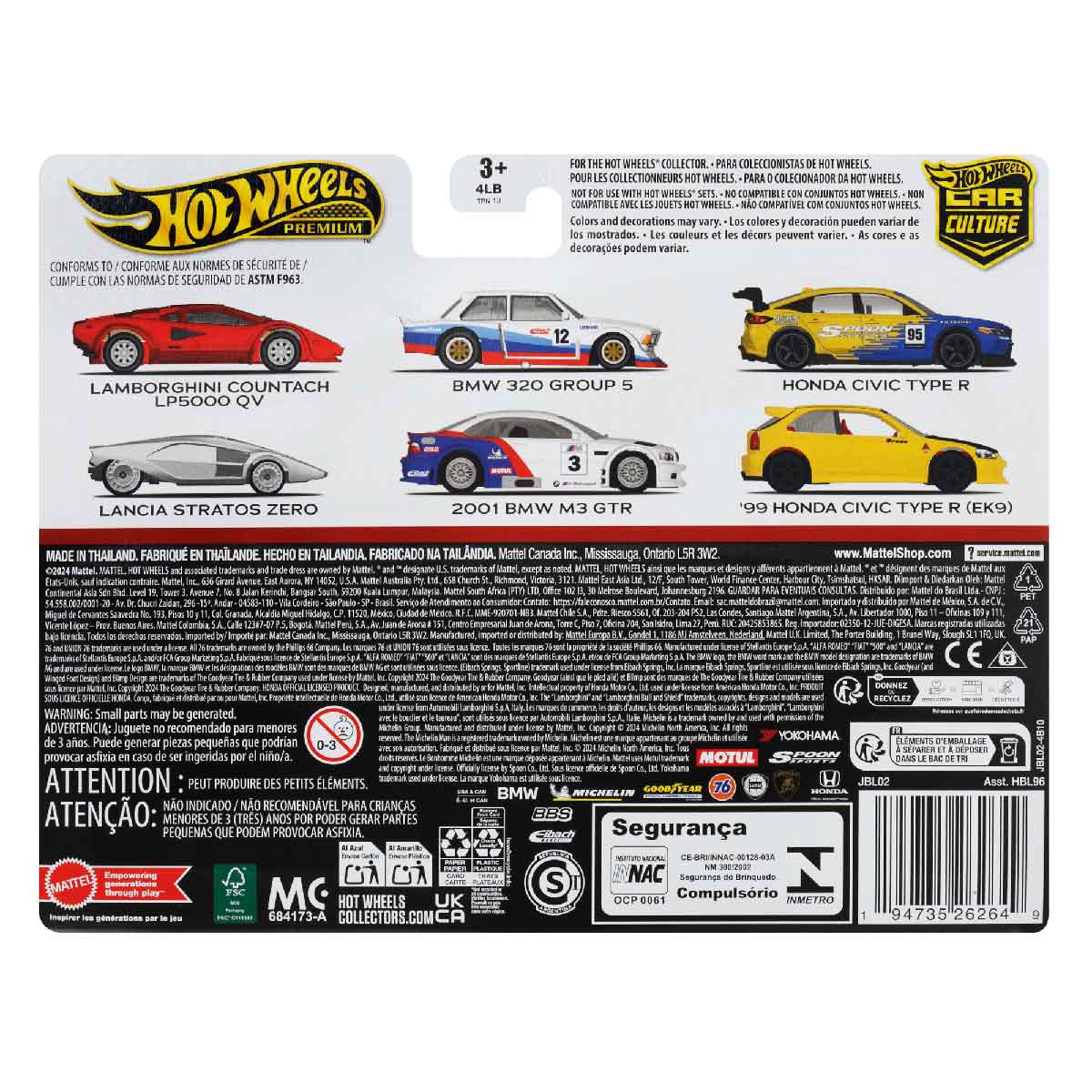Đồ Chơi Mô Hình Bộ Đôi Siêu Xe Premiums Lancia Stratos Zero HOT WHEELS HBL96