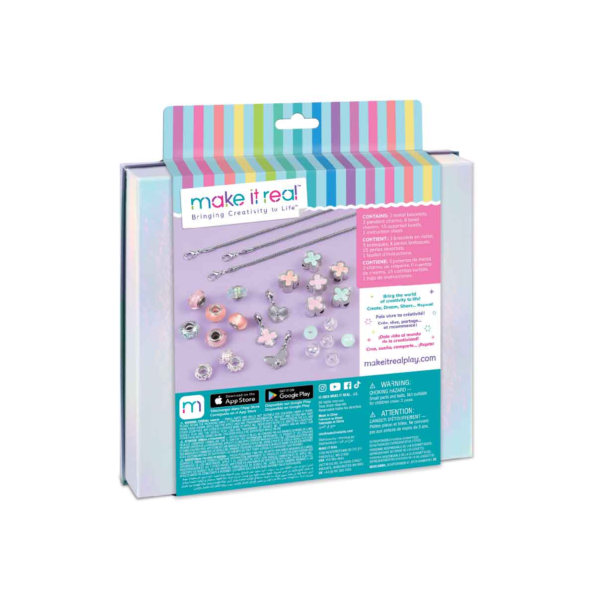 Đồ Chơi Bộ Làm Vòng Tay Cỏ Bốn Lá May Mắn MAKE IT REAL 1734MIR