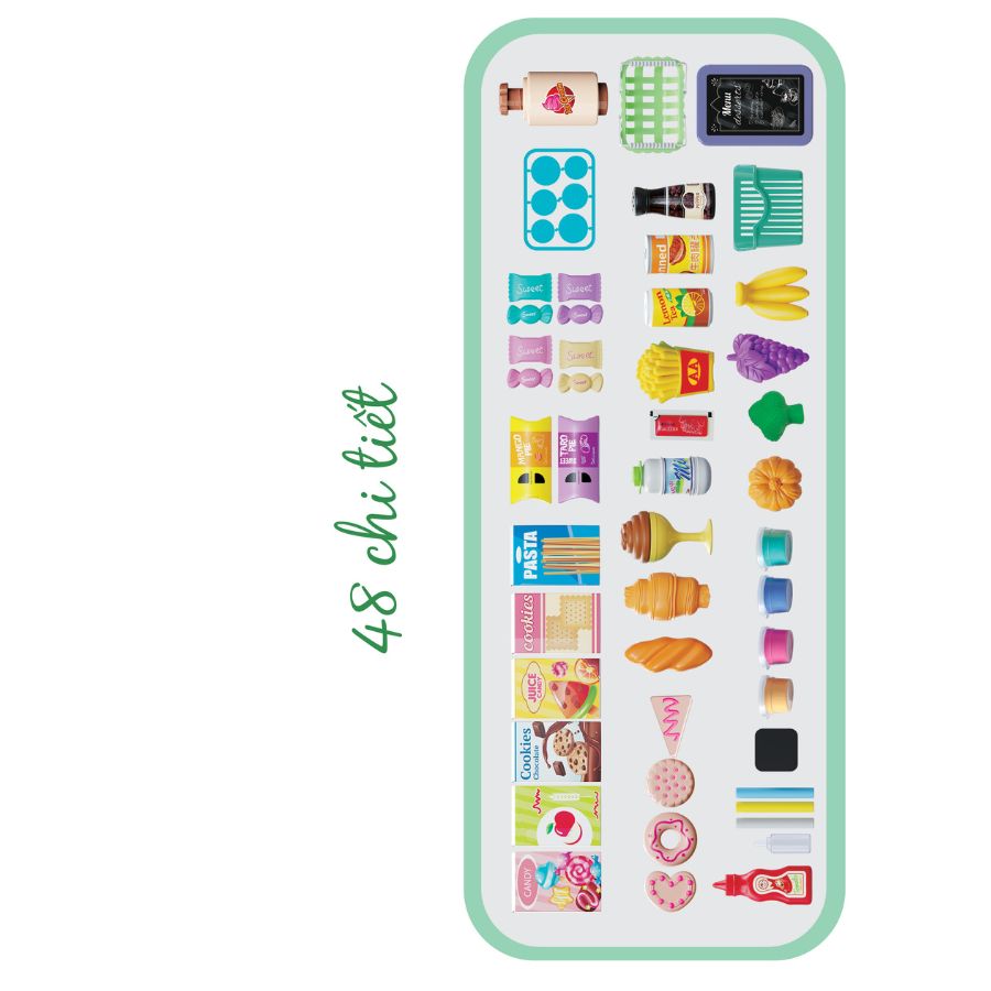 Bộ Quầy Siêu Thị Lớn 48 Chi Tiết SWEET HEART SH0090