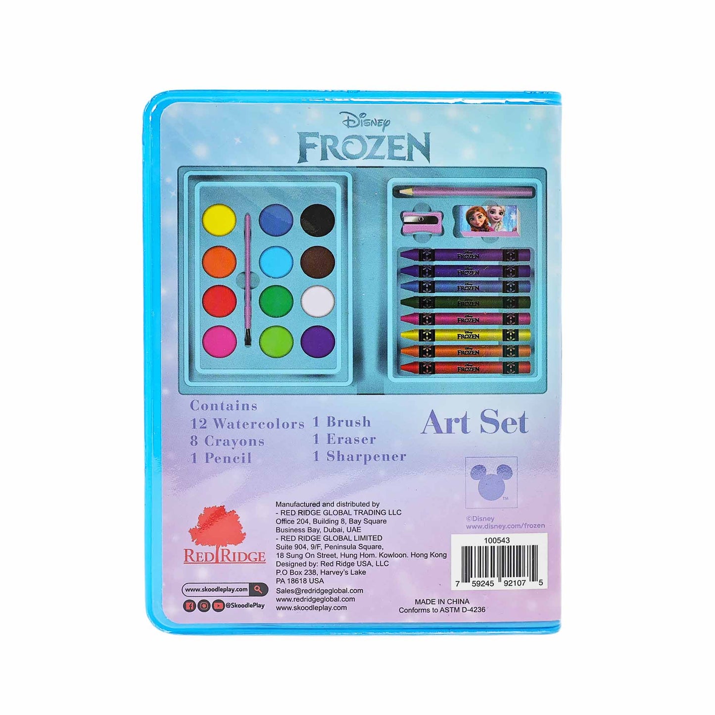 Bộ Tô Màu Art Kit 24 Món Disney Frozen 100543 RED RIDGE