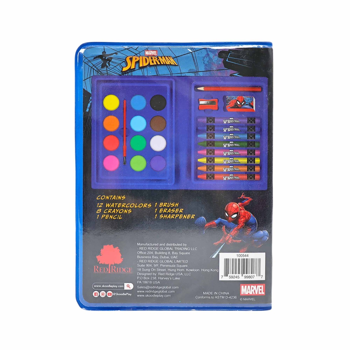 Spider Man 24 Piece Art Kit RED RIDGE 100544