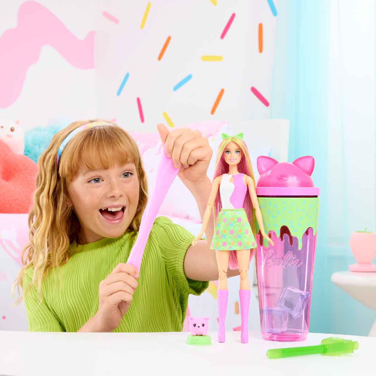 Búp Bê Barbie Pop Reveal Party Shakes - Xanh Dương Năng Động BARBIE JCN88