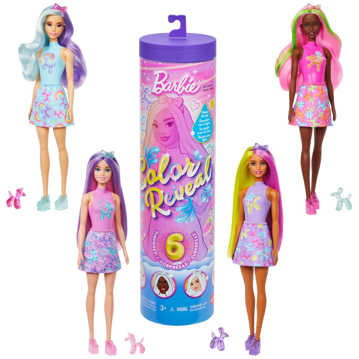 Đồ Chơi Búp Bê Đổi Màu – Phiên Bản Bong Bóng Thú Cưng BARBIE JFV58