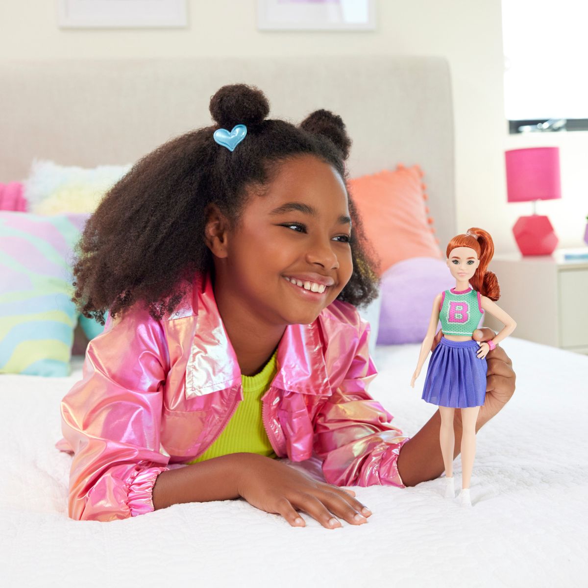 Đồ Chơi Búp Bê Thời Trang Fashionista - Pleated Purple Skirt BARBIE FBR37