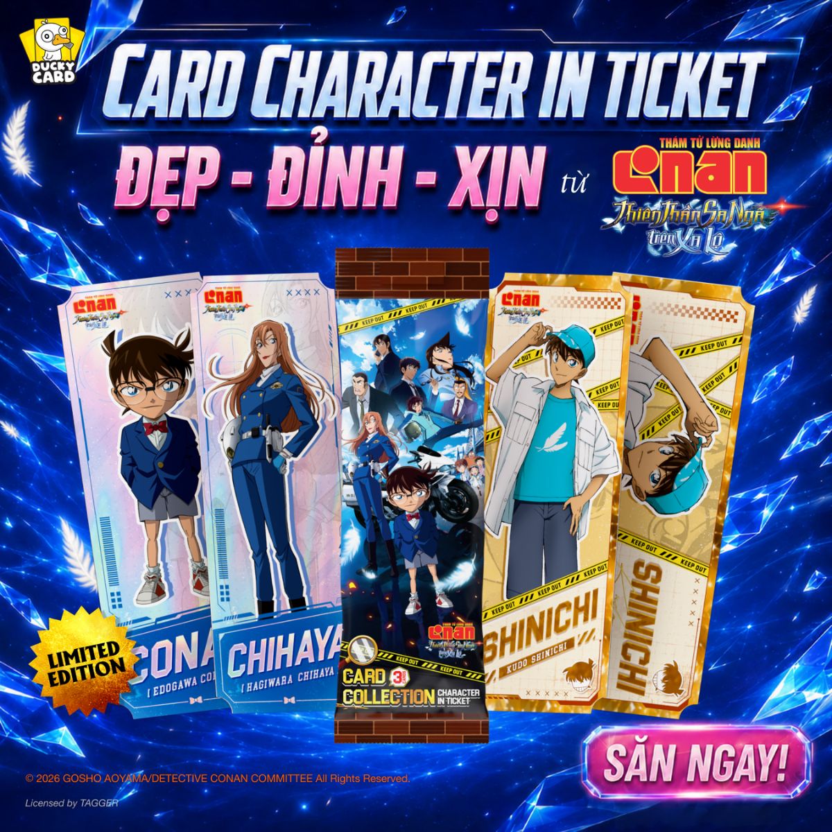 Đồ Chơi Card Collection Thám Tử Conan Movie 29 - Character In Ticket BGVN BGVN014