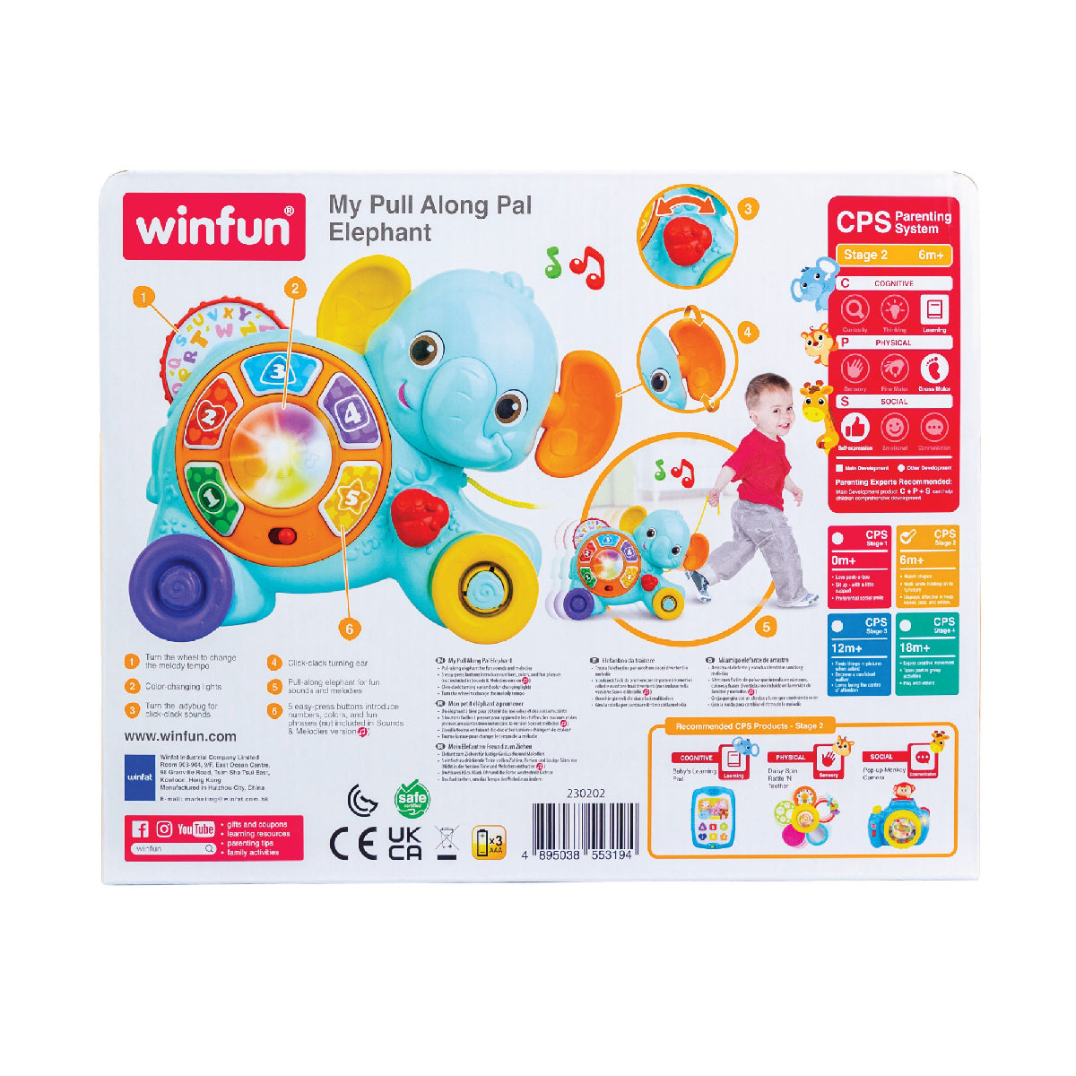 Đồ Chơi Chú Voi Âm Nhạc Vui Nhộn WINFUN 230202