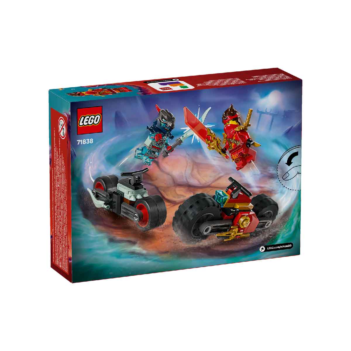 Đồ Chơi Lắp Ráp Bộ Đôi Xe Đua Tốc Độ Của Kai LEGO NINJAGO 71838