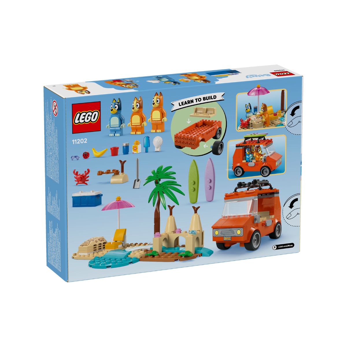 Đồ Chơi Lắp Ráp Chuyến Đi Nghỉ Mát Cùng Gia Đình Bluey LEGO BLUEY 11202 (133 Chi Tiết)