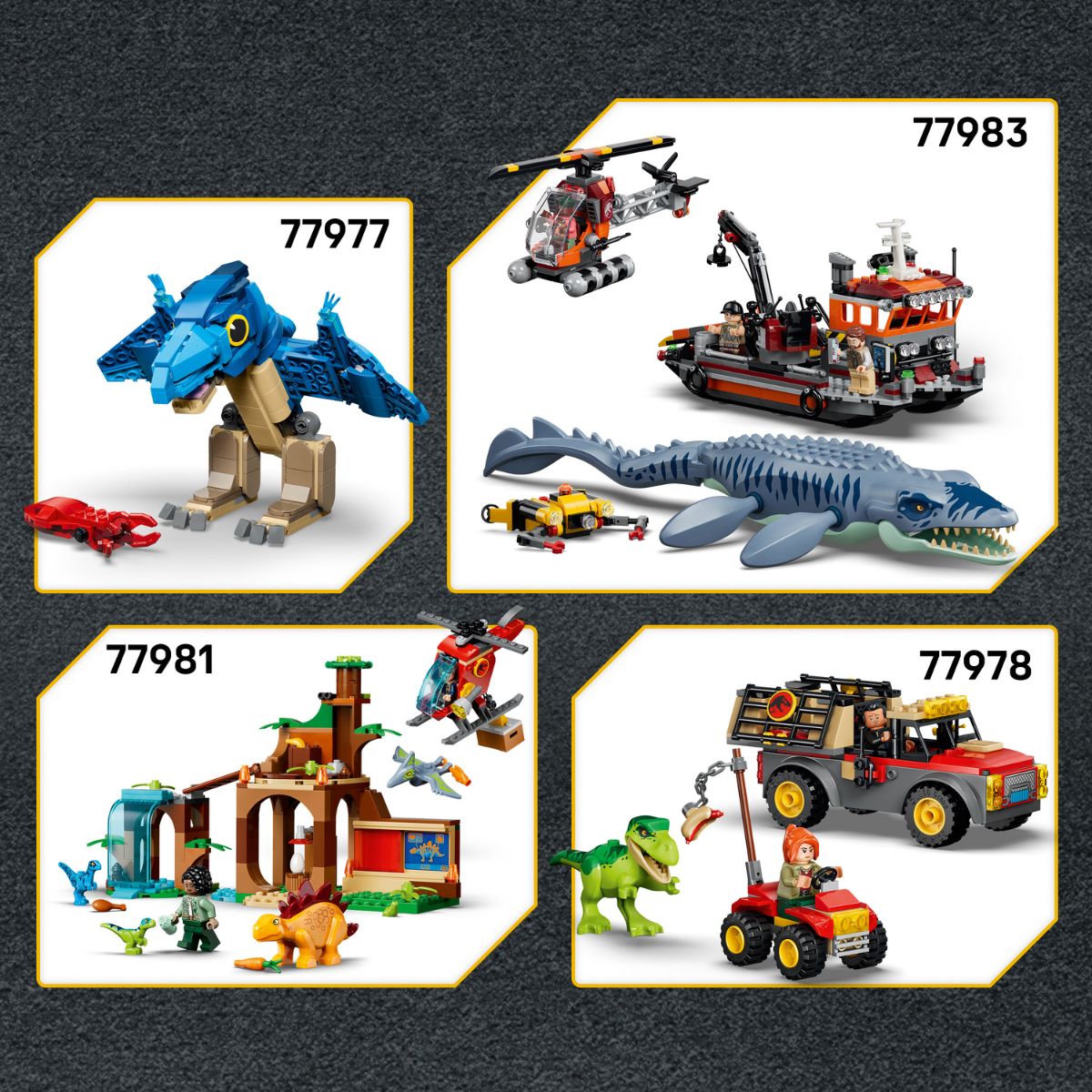 Spinosaurus Escape Building Set LEGO JURASSIC 77982 (820 Pieces)