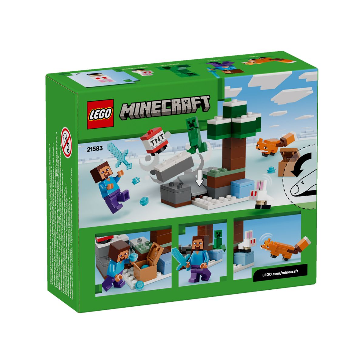 Đồ chơi lắp ráp Cuộc Phiêu Lưu Rừng Taiga Của Steve LEGO MINECRAFT 21583