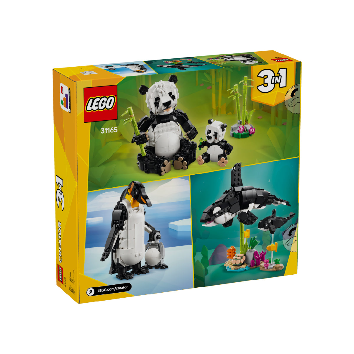 Đồ Chơi Lắp Ráp Động Vật Hoang Dã: Gia Đình Gấu Trúc LEGO CREATOR 31165