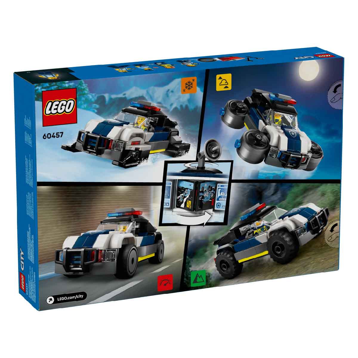 Đồ Chơi Lắp Ráp Garage Xe Cảnh Sát LEGO CITY 60457 (489 chi tiết)