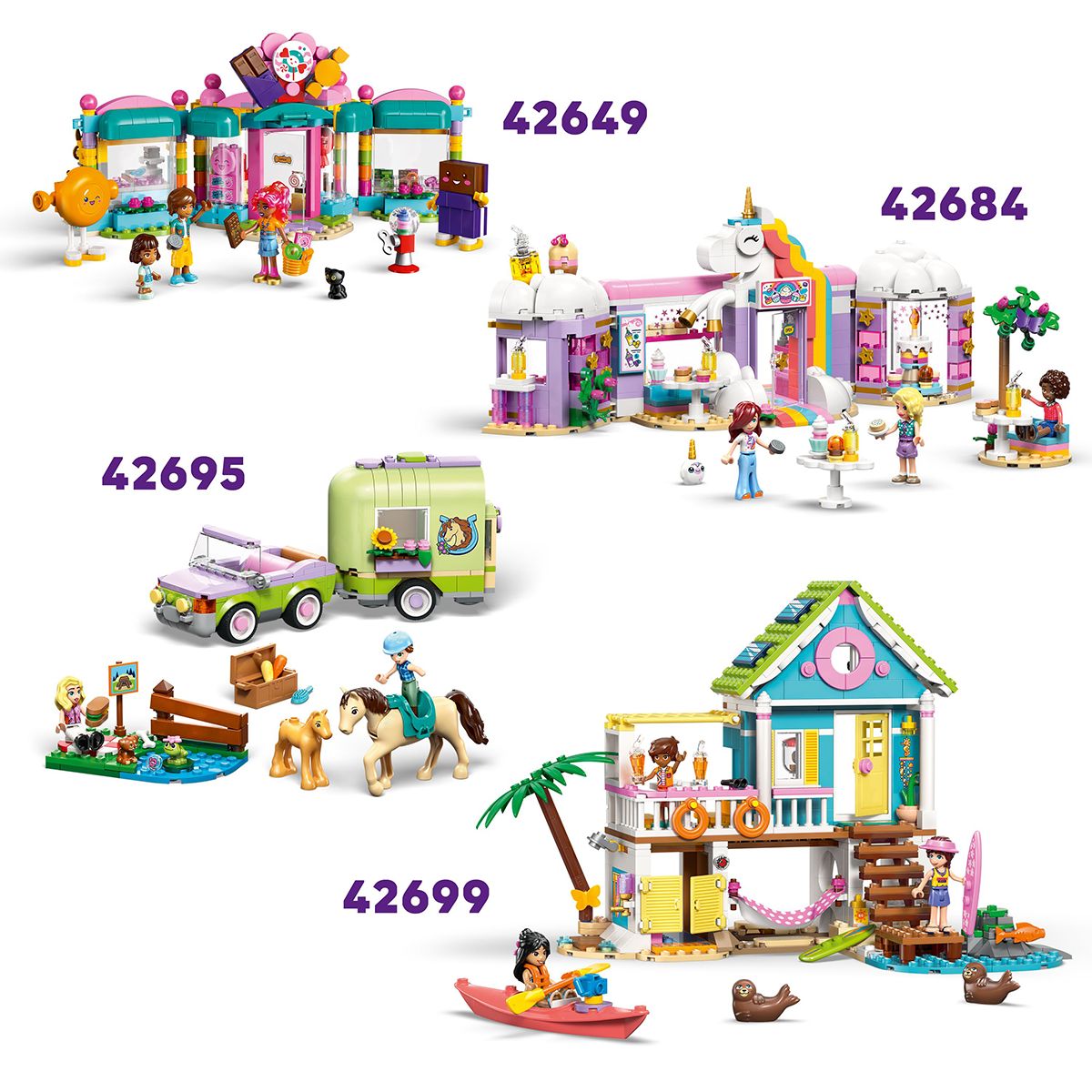 Đồ Chơi Lắp Ráp Gian Hàng Kem Và Bóng Bay LEGO FRIENDS 42692