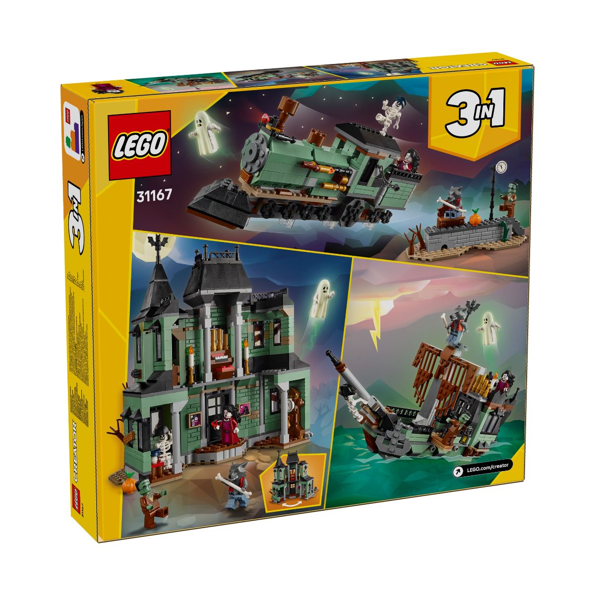 Đồ Chơi Lắp Ráp Ngôi Nhà Ma Quái LEGO CREATOR 31167 (736 chi tiết)