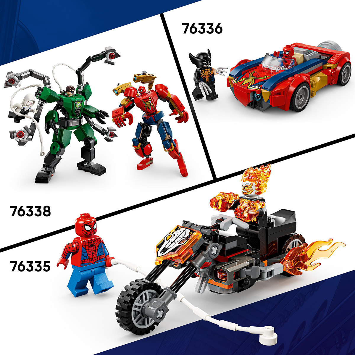 Đồ Chơi Lắp Ráp Người Máy Miles Morales Và Spider-Man 2099 LEGO SUPERHEROES 76337