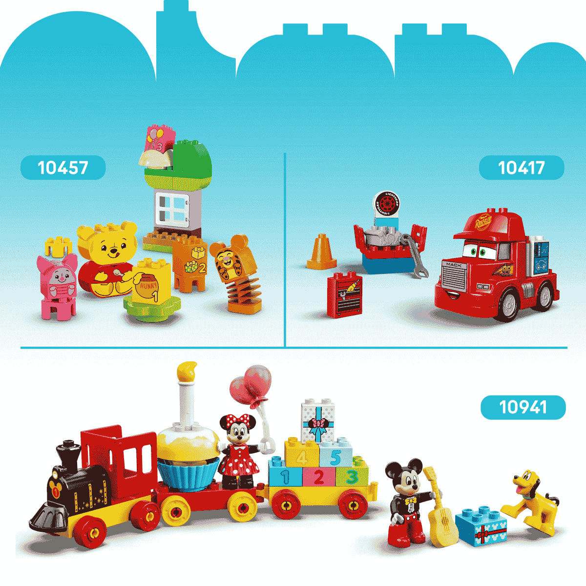 Đồ Chơi Lắp Ráp Nhà Câu Lạc Bộ Mickey Mouse Và Xe Hơi LEGO DUPLO 10454