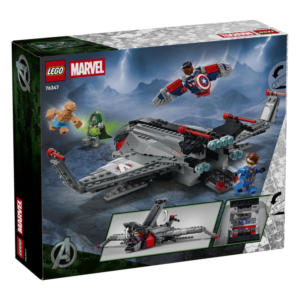 Đồ Chơi Lắp Ráp Phi Thuyền Quinjet Avengers: Doomsday LEGO SUPERHEROES 76347 (433 Chi Tiết)
