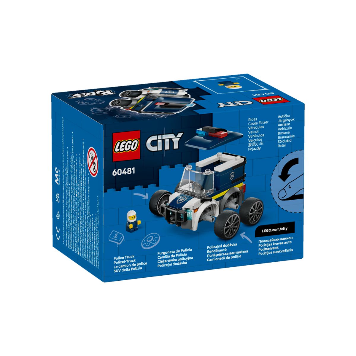 Đồ Chơi Lắp Ráp Rides - Xe Tải Cảnh Sát LEGO CITY 60481