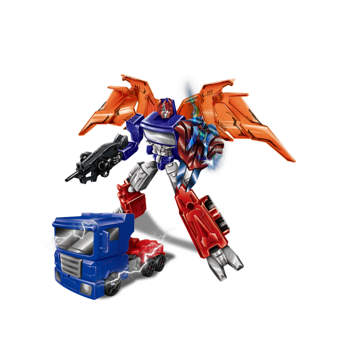 Đồ Chơi Lắp Ráp Robot Biến Hình Thành Xe Tải (Xanh) VECTO VT01591