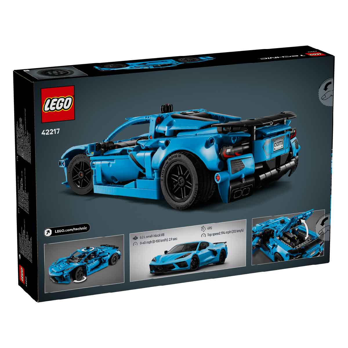 Đồ Chơi Lắp Ráp Siêu Xe Corvette Stingray Xanh Dương LEGO TECHNIC 42217-LG