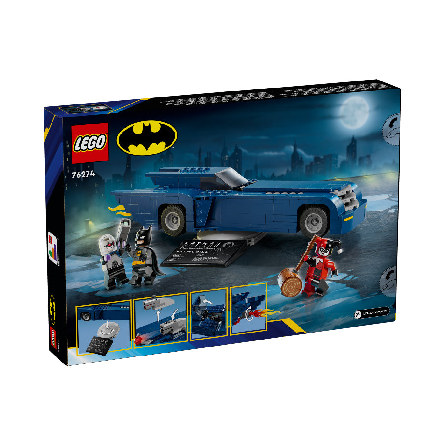 Đồ Chơi Lắp Ráp Siêu Xe Người Dơi Đối Đầu Harley Quinn LEGO SUPERHEROES 76274 (435 chi tiết)