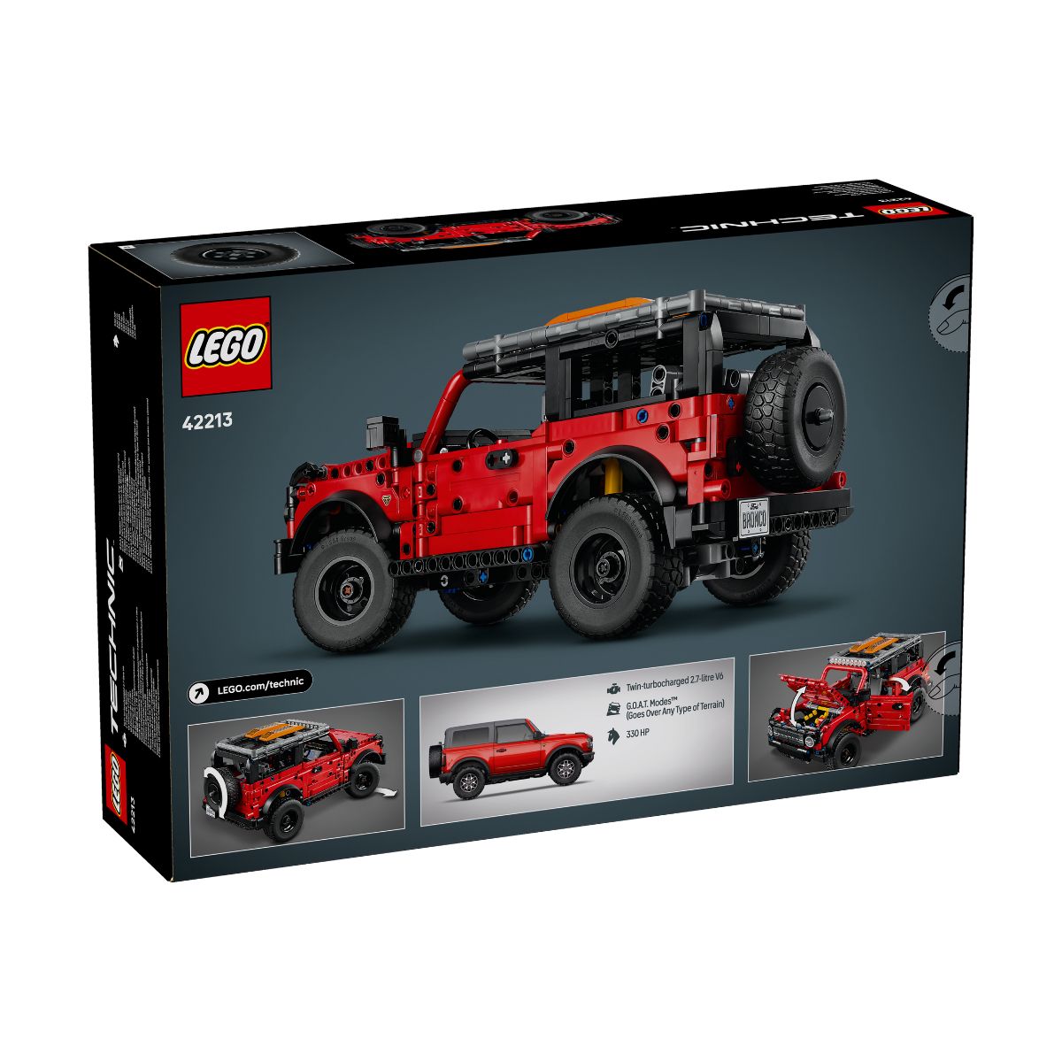 Đồ Chơi Lắp Ráp Siêu Xe Xe Địa Hình Ford Bronco® – V29 LEGO TECHNIC 42213-LG