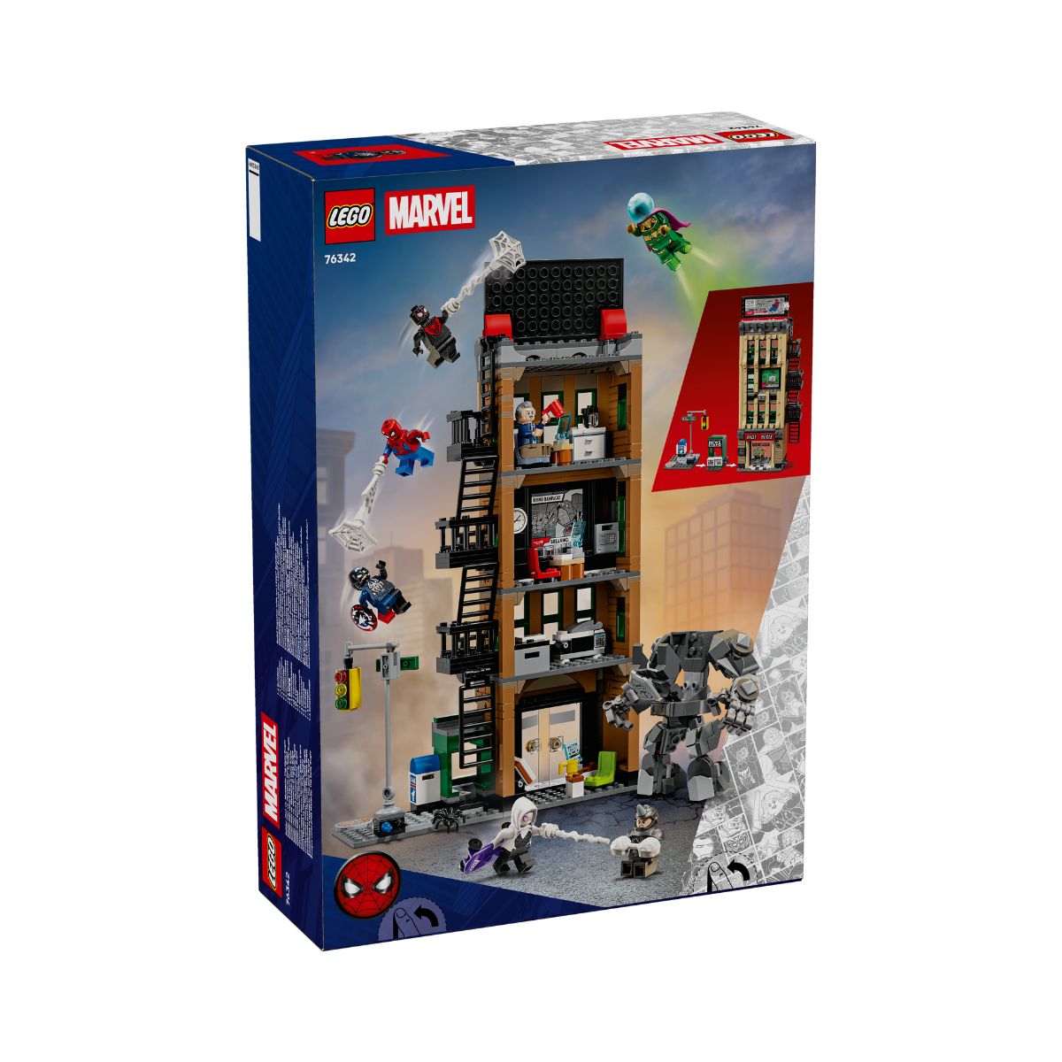 Đồ Chơi Lắp Ráp Spider-Man Và Mysterio: Tòa Soạn Daily Bugle LEGO SUPERHEROES 76342