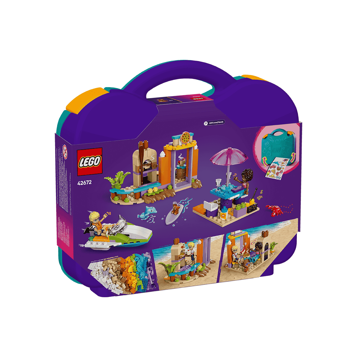Đồ Chơi Lắp Ráp Vali Du Lịch Biển Sáng Tạo LEGO FRIENDS 42672