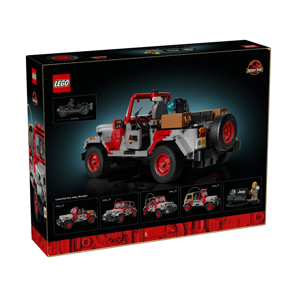Jeep Wrangler Building Set LEGO JURASSIC 77984 (1,924 Pieces)