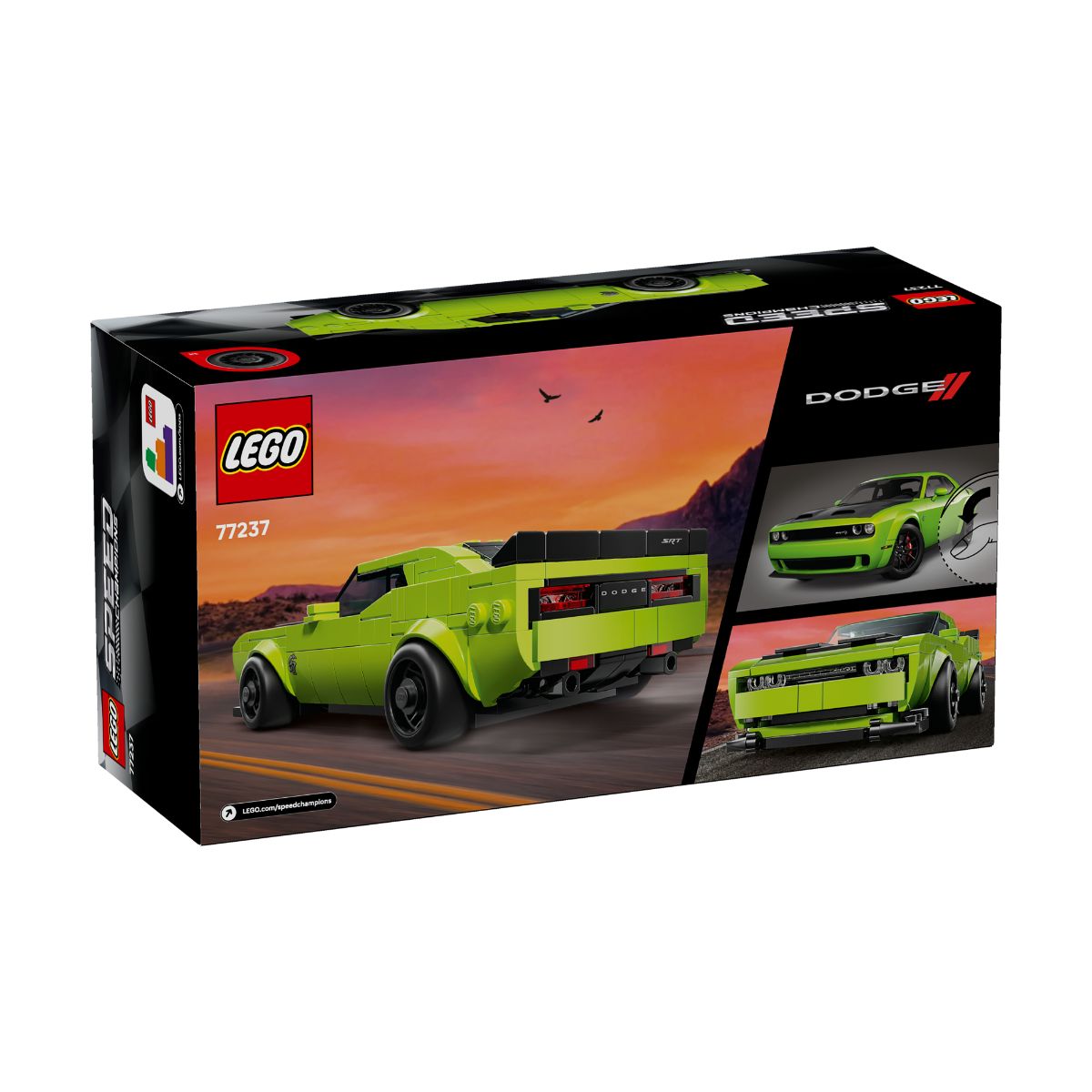 Đồ Chơi Lắp Ráp Xe Thể Thao Dodge Challenger SRT Hellcat LEGO SPEED CHAMPIONS 77237