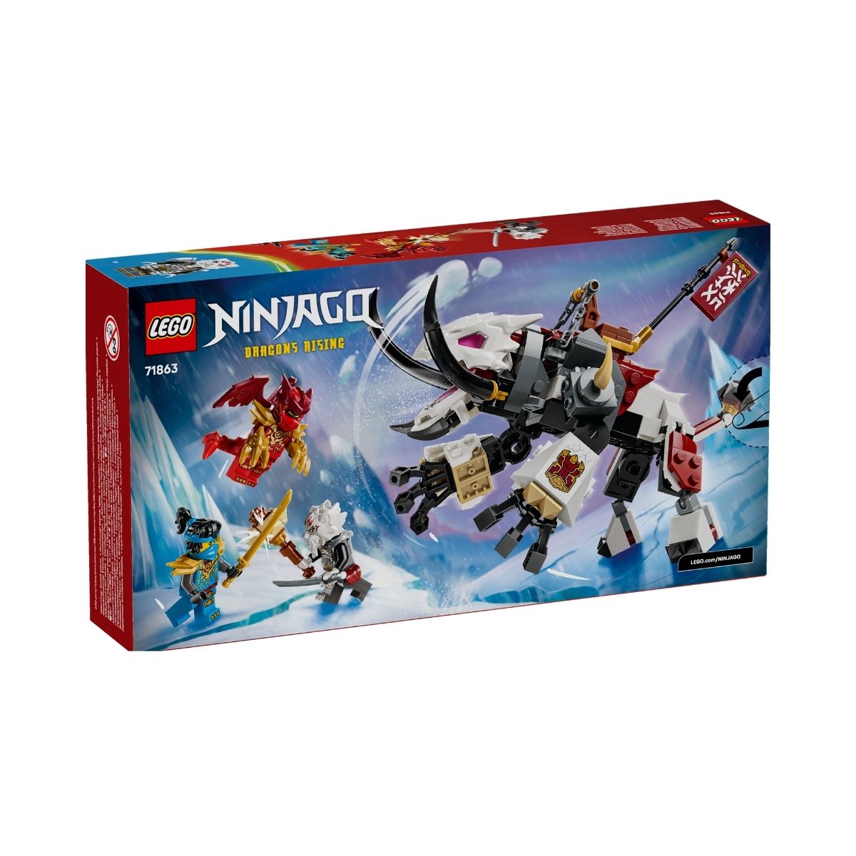 LEGO NINJAGO Zilvar & Grimtak Building Set 71863 (232 Pieces)