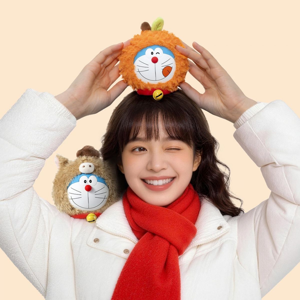 Đồ Chơi Mô Hình Doraemon Plush Earphone Bag - Great Luck & Fortune ART TOY LIFESTYLE RST10922