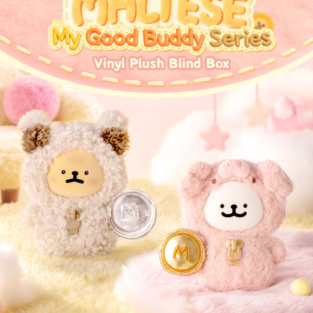 Đồ Chơi Mô Hình Maltese My Good Buddy Series Vinyl Plush Blind Box FUNISM MX2115