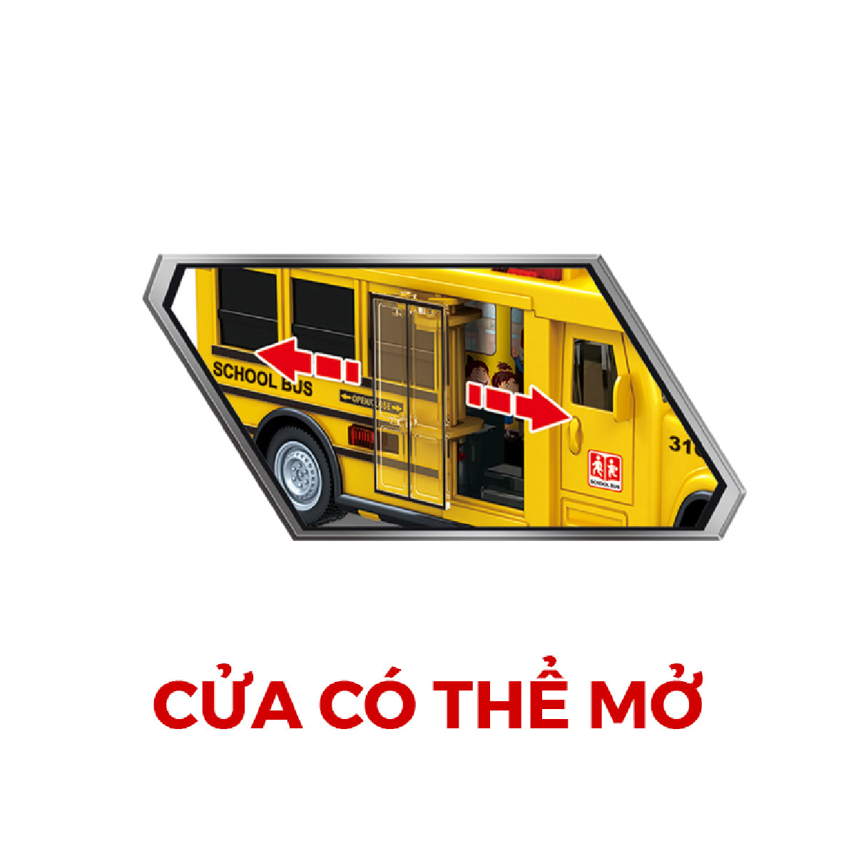 Đồ Chơi Mô Hình Xe Buýt Đi Học Có Đèn Và Âm Thanh VECTO VT31Q