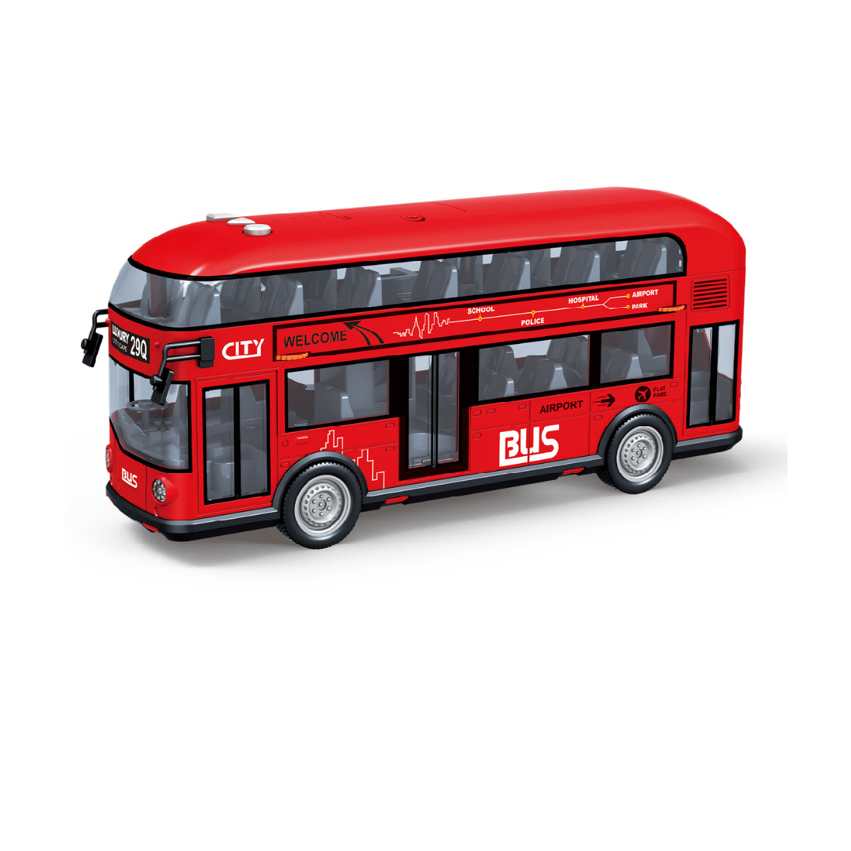 Đồ Chơi Mô Hình Xe Buýt Hai Tầng Có Đèn Và Âm Thanh VECTO VT29Q