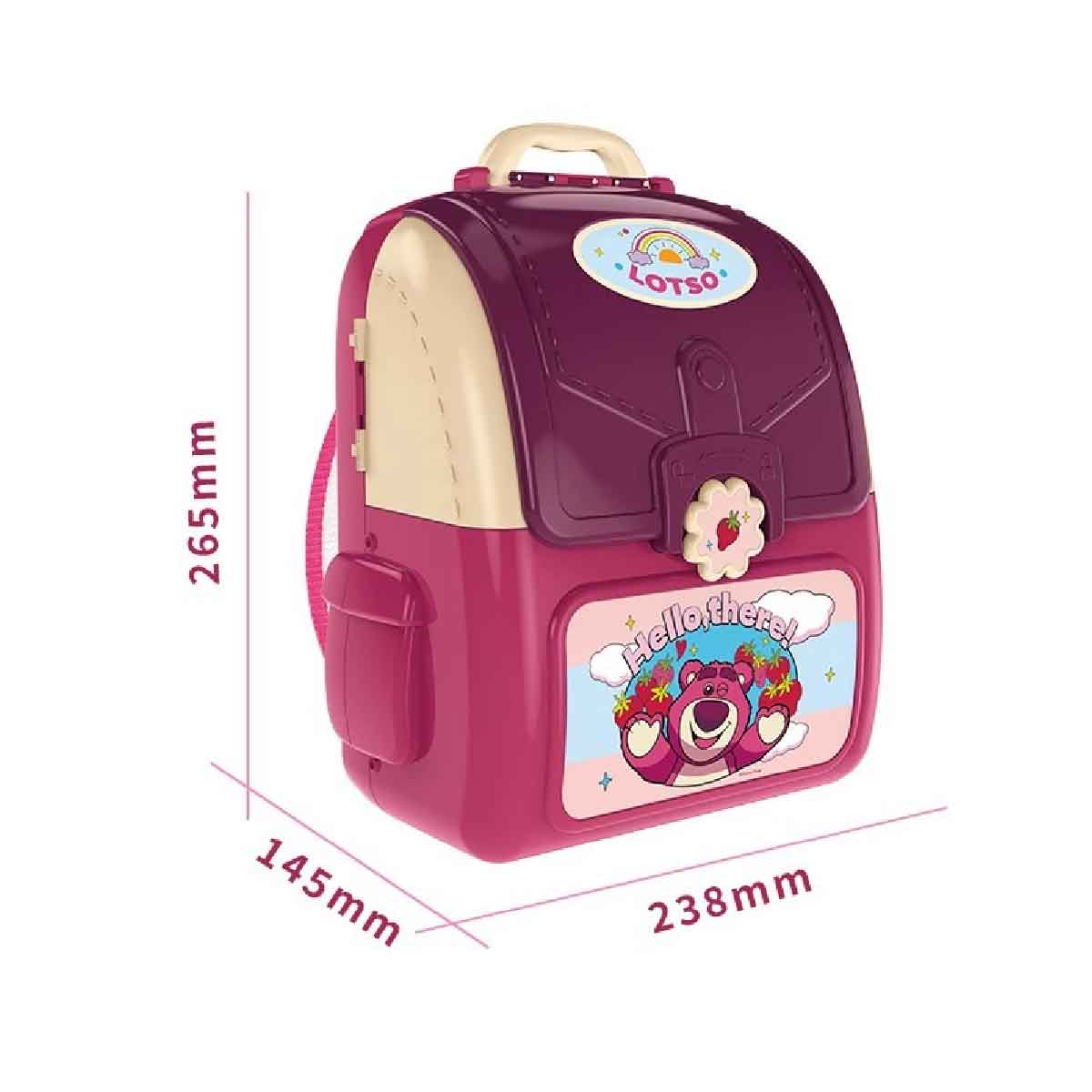 Đồ Chơi Nhà Bếp Dáng Balo Gấu Dâu Lotso SWEET HEART SH10133