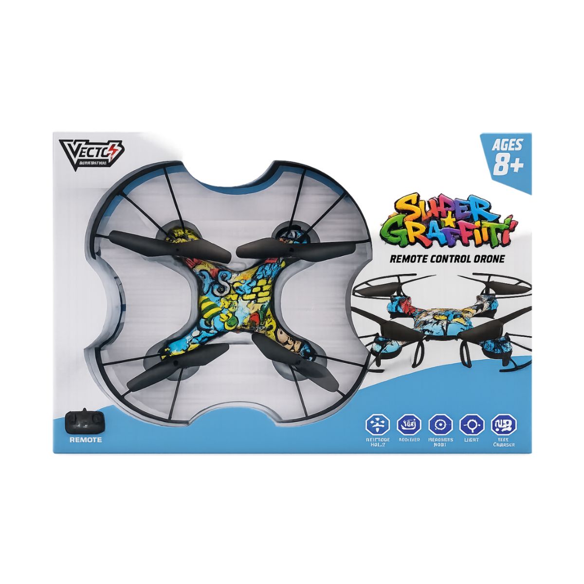 Đồ Chơi Phương Tiện Bay Graffiti Điều Khiển Từ Xa VECTO VT20T