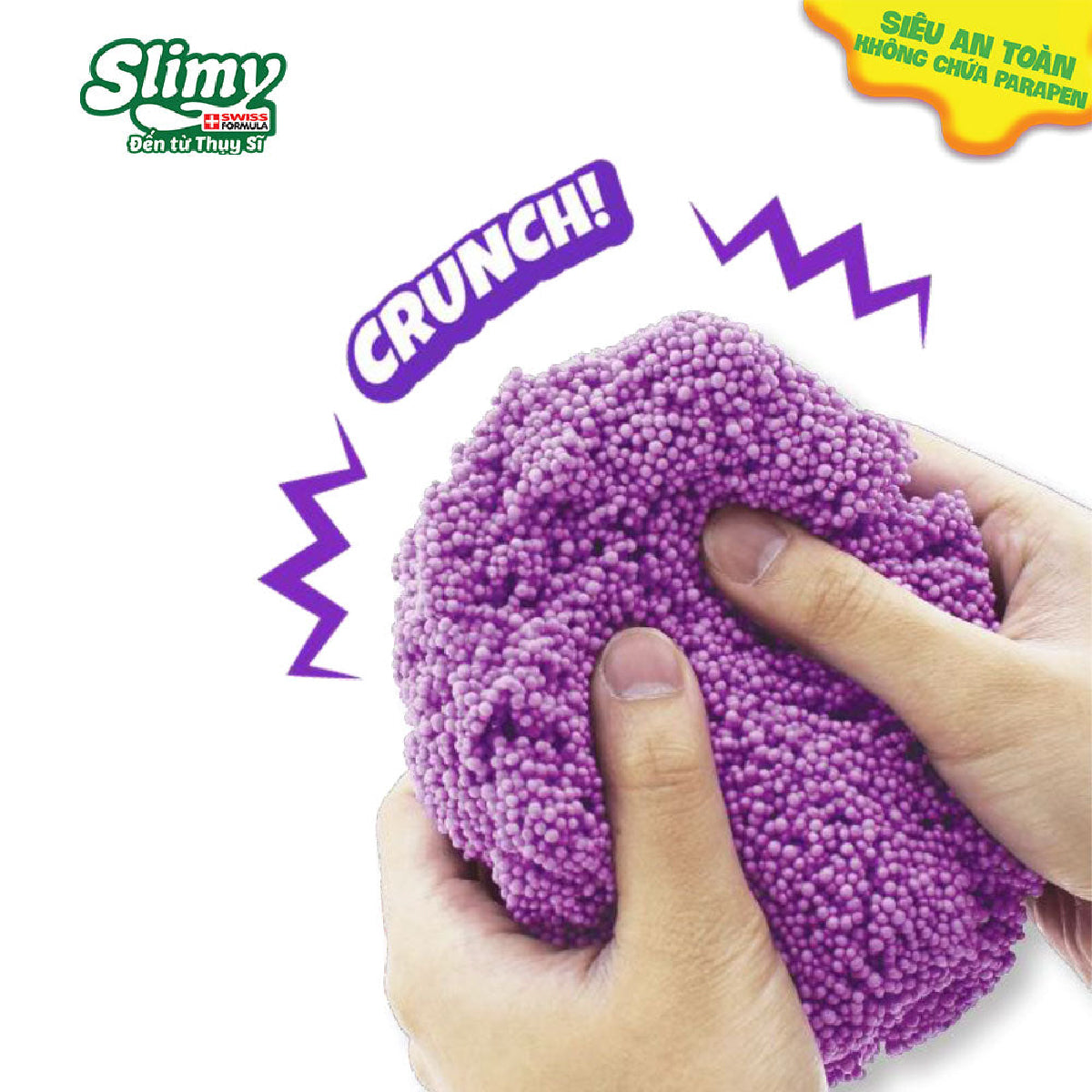 Đồ Chơi Sáng Tạo Slimy Foam_Slime Xốp 3 Màu Xanh Dương-Vàng-Xanh Lá SLIMY 38004A