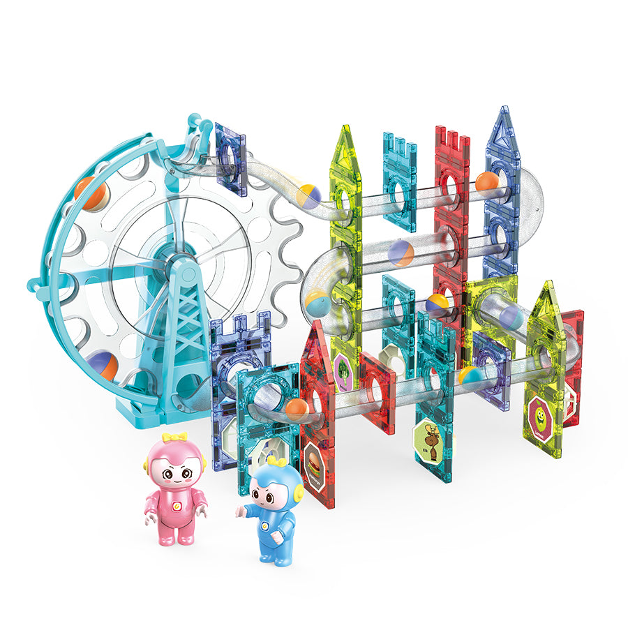 Đồ chơi STEAM xếp hình nam châm với vòng xoay-109 chi tiết PEEK A BOO PAB044